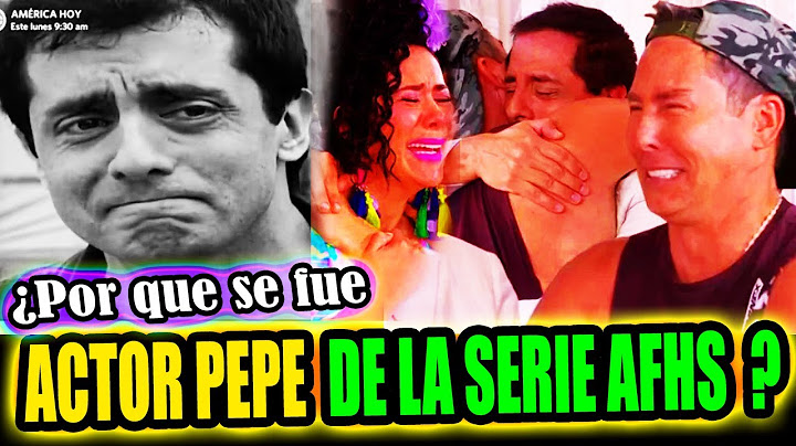 ULTIMA NOTICIA!! ¿QUE PASO? POR QUE DAVID ALMANDOZ "PEPE" SE FUE DE LA SERIE AL FONDO HAY SITIO ?