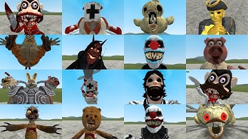 ALL DARK DECEPTION CHAPTERS 1-4 NPCs JUMPSCARES in Garry