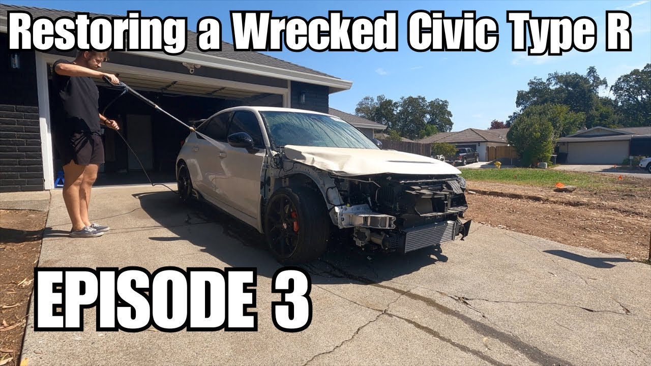 Fixing a TOTALED Honda Civic Type R FL5 - Episode 3 - YouTube