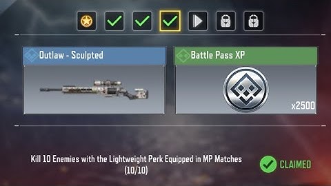 call of duty mobile kill 10 enemies with the lightweight perk equipped in mp matches