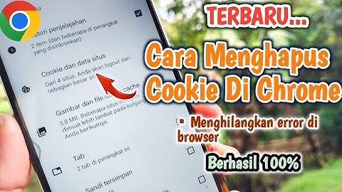 TERBARU!! Cara Menghapus Cookie Di Chrome