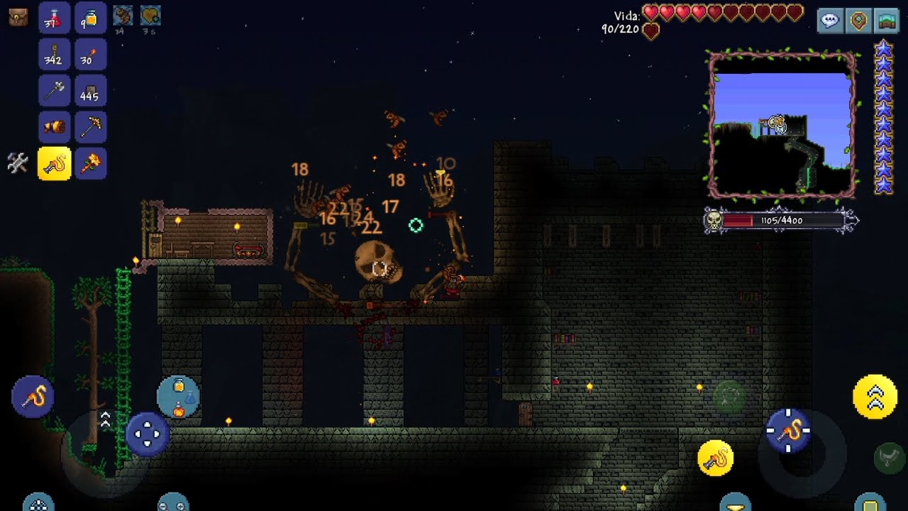 Pelea contra Skeletron (Terraria con amigos #7) Leer descripción 