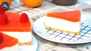 Cheesecake de Naranja / Tarta fria, cremosa, refrescante y muy fácil de preparar 🍊 #toniococina