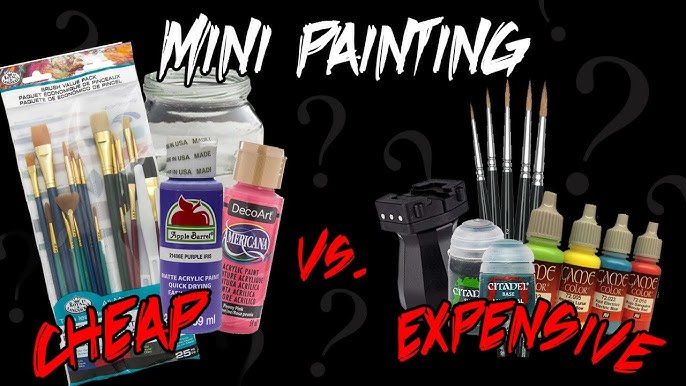Hobby Paints Better than Craft Paints for Miniatures? 