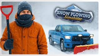 I Shoveled Driveways All Day to Start My Snow Plowing Empire In Snow Plowing Simulator