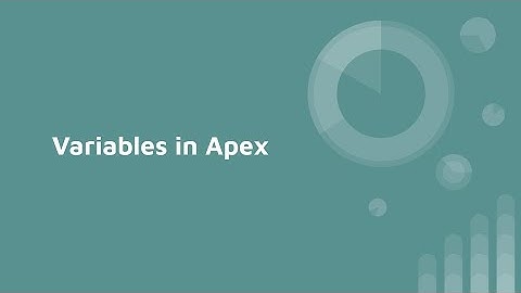 Variable in apex