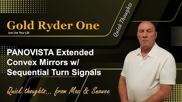 PANOVISTA Extended Convex Mirrors w/ Sequential Turn Signals