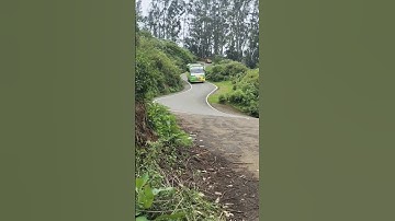 Bus on zig zag road | #zigzag #bus #shorts #trending #zigzagroad