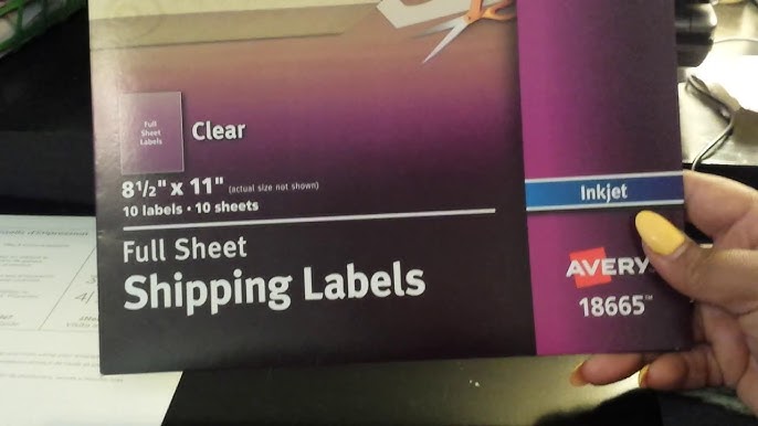 A4 Transparent Clear Glossy Sticker Paper Label for inkjet printer