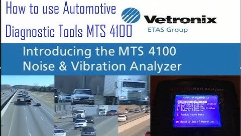 Automotive Diagnostic Tools MTS 4100 (NVH) Noise & Vibration Analyzer