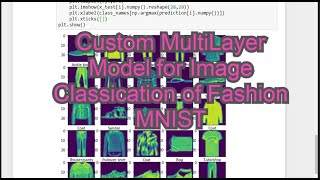 Tutorial 9: Custom Multi_Layer Neural Network for Image Classification of Fashion MNIST Datasets.