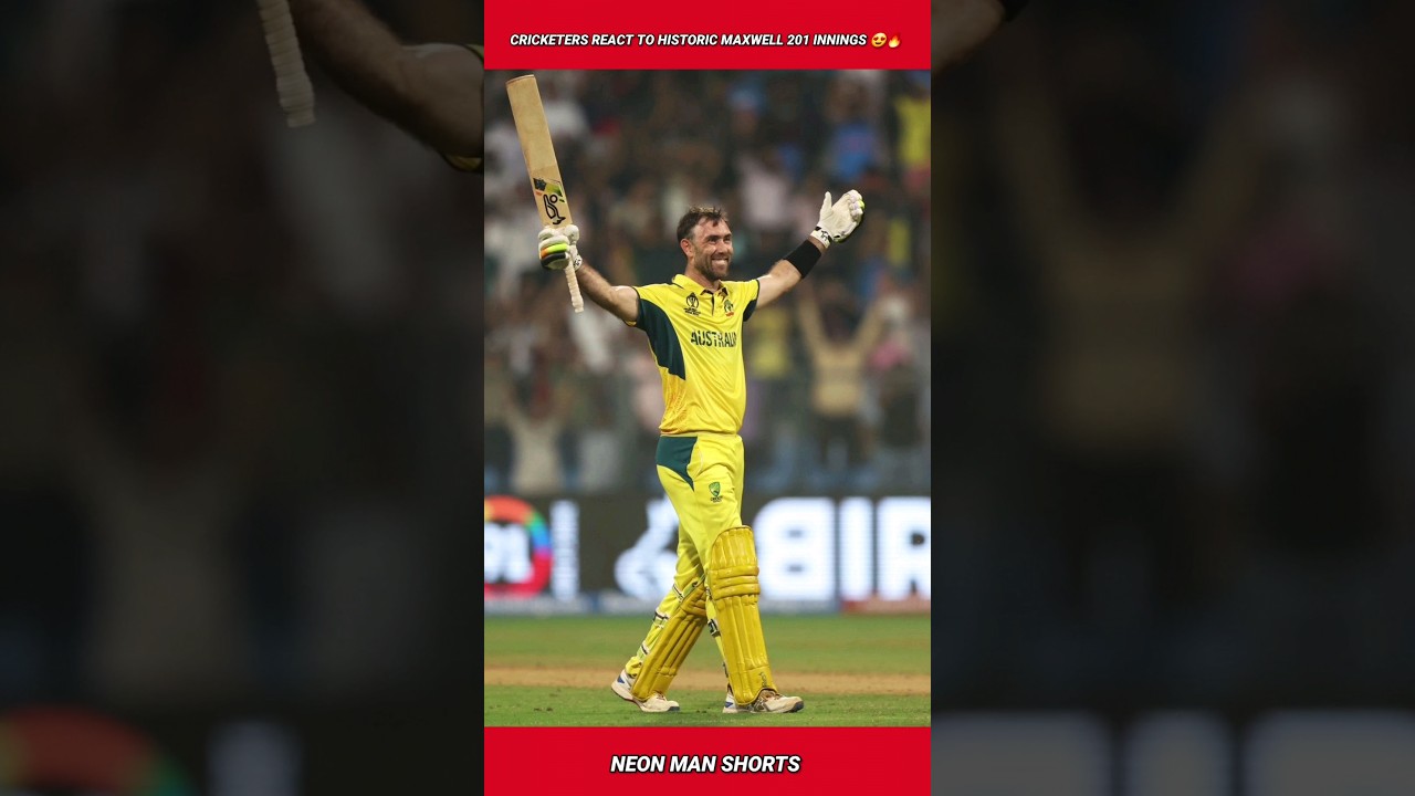 Cricketers React to HISTORIC Maxwell 201 Innings 😍🔥 