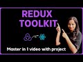 Learn redux toolkit in 1 with project  react redux toolkit redux toolkit tutorial