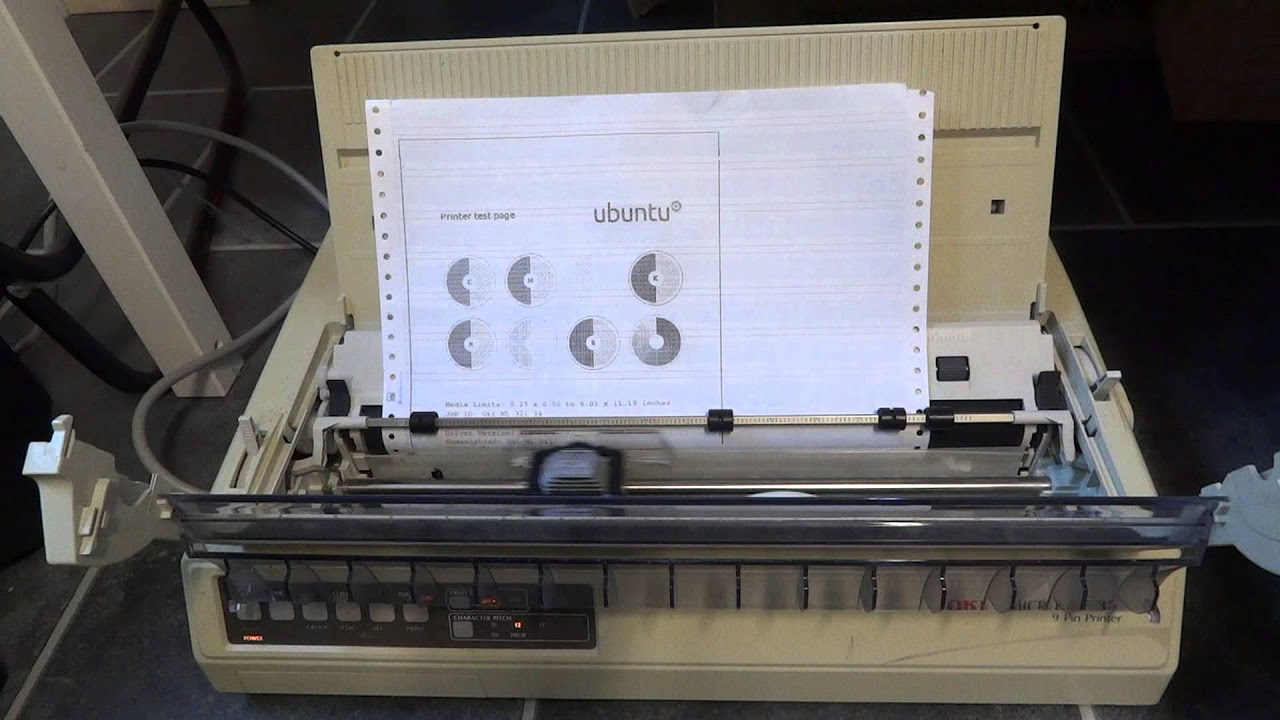 New Dot matrix printer in action