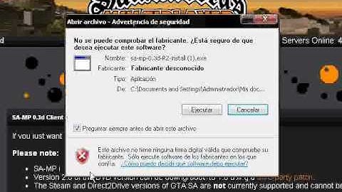 Gta Samp Tutorial Como instalar la versión 0.3d.