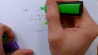 Example of converting a wave equation to kcos(x-a) form