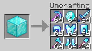 Minecraft, But Crafting is Backwards...