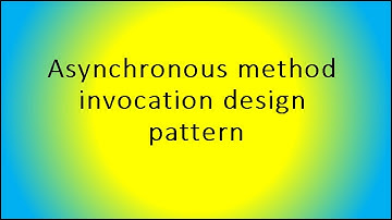 Asynchronous method invocation design pattern