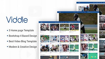 Viddle - Multipurpose Video Blog HTML5 Site Template | Themeforest Website Templates and Themes