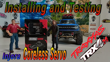 Installing Injora coreless 11Kg Servo #TraxxasTrx4M #injora #installing #testing