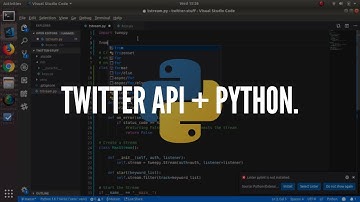 Live Tweets with Python | Twitter Streaming API and Tweepy Library