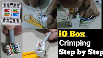 D-Link oi box Punching tutorial  ,,io box Crimping,. i o Box Colour code punching  Step by Step