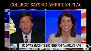 INSANITY COLLEGE SAYS NO THE AMERICAN FLG TUCKER CARLSON