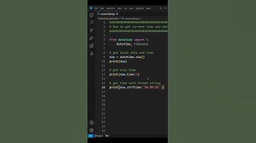 How to get current time and date #python