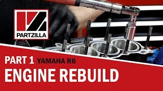 Yamaha R6 Engine Rebuild Part 1: Bottom End to Piston Install | Partzilla.com