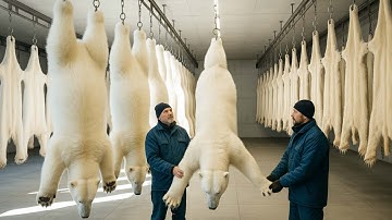Inside the World’s Most Advanced Polar Bear Leather Factory | Full Process