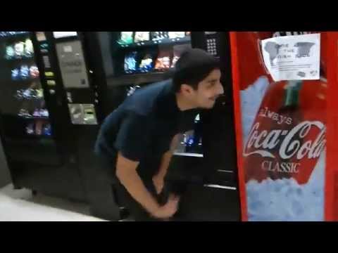 how to get free things out of a vending machine - YouTube