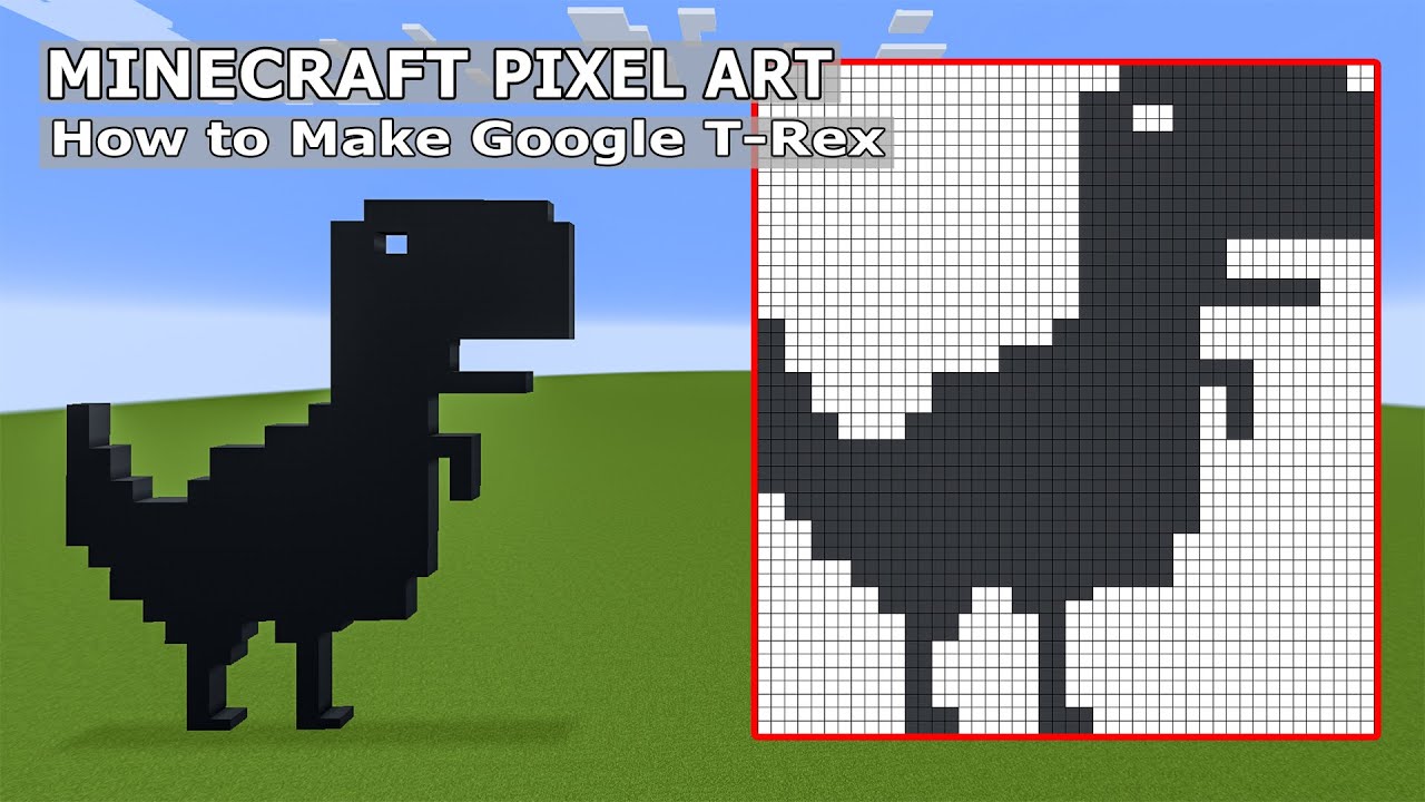 Minecraft Pixel Art Templates: Google Chrome Logo