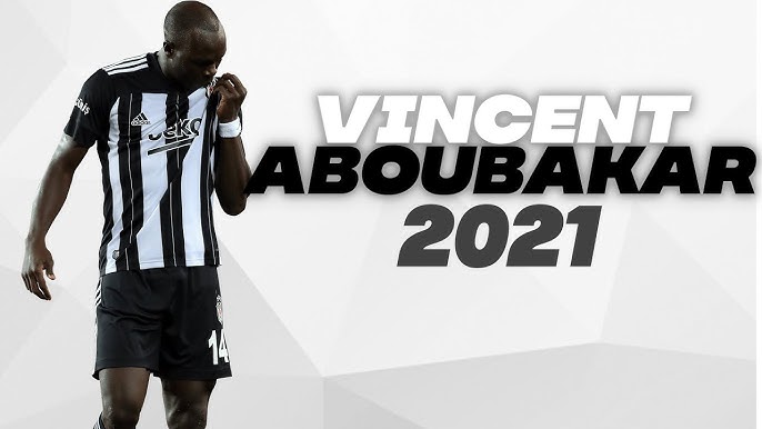 Vincent Aboubakar of Besiktas JK reacts duing the 2023/24 UEFA