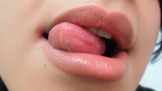 Asmr | lens licking + chewing gum | part 6