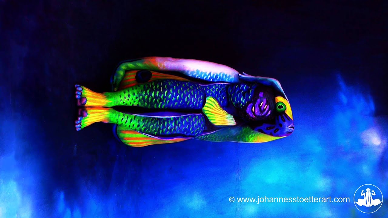 Angelfish Fine Art Bodypainting By Johannes Sttter YouTube