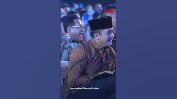 Momen Langka Mayor Teddy Tertawa Dengar Pidato Presiden hingga Bahu Berguncang