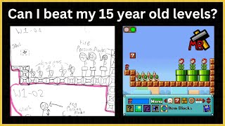 Playing Mario levels I drew as a kid