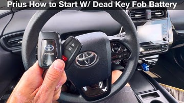 How to start Toyota Prius with a dead key fob battery 2022 / No remote detected