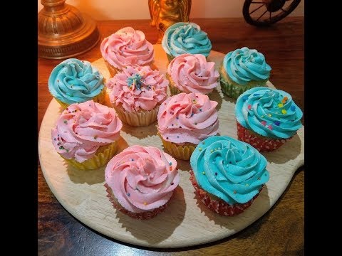 "eggless"-vanilla-cupcakes-with-buttercream-icing-|-soft,-spongy-&-yummy-cupcakes