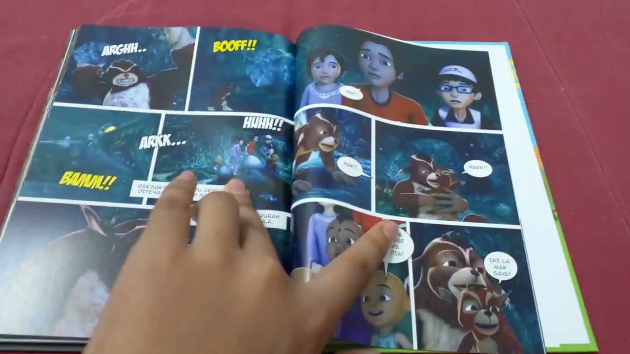 review buku komik geng pengembaraan bermula . penampilan upin dan ipin