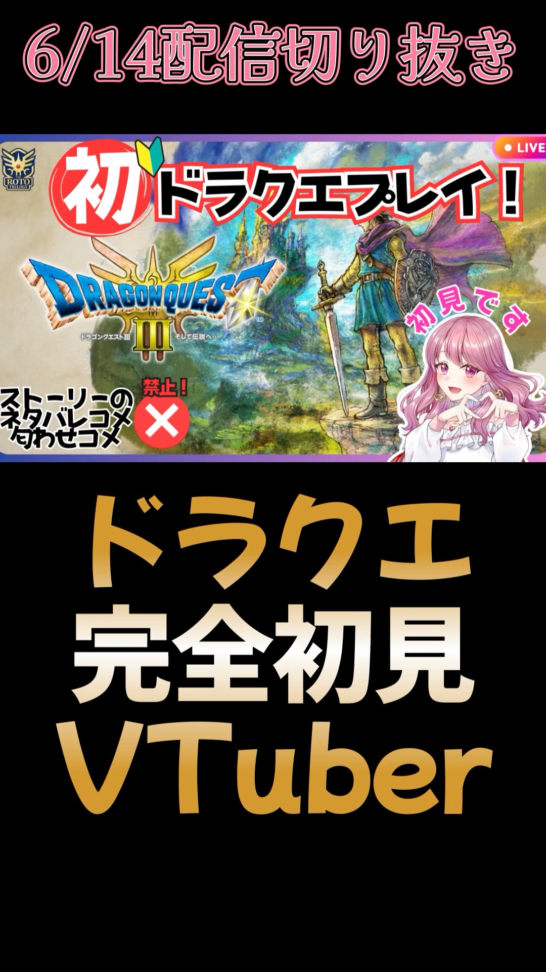 Clip] A Dragon Quest first-timer who can't make any progress (From