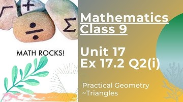 Class 9th - Math Chapter 17 Exercise 17.2 Q2(i)