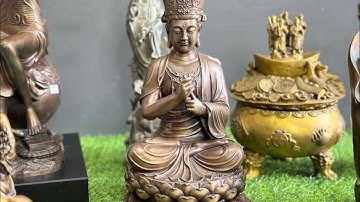 Chậu Tụ Bảo Ngũ Lộ | Tượng A Di Đà | Đại Nhật Như Lai | Tượng Châu Âu Nữ Thần Công Lý