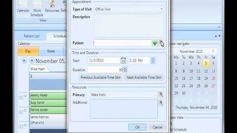 Scheduling EMR Electronic medical records