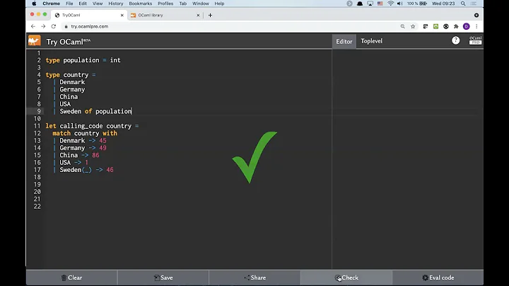 OCaml Tutorial: Getting started with OCaml. Part 4 - Tuples, Records, and Algebraic Data Types