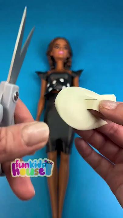 Wednesday Addams DIY Barbie Clothes Tutorial #barbiediy #barbieclothes #barbie #wednesdayaddams