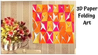 3D Paper Folding Art / DIY Cardboard craft / Wall hanging / DIY Paper / Origamic Wall Art