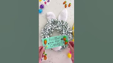 Modern Easter Wreath DIY for Spring Decor #easter #DIY #diyprojecten