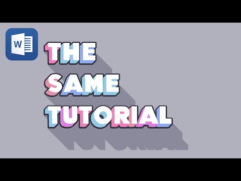 How to make 3D Text Effect in Word (Microsoft Word tutorial)