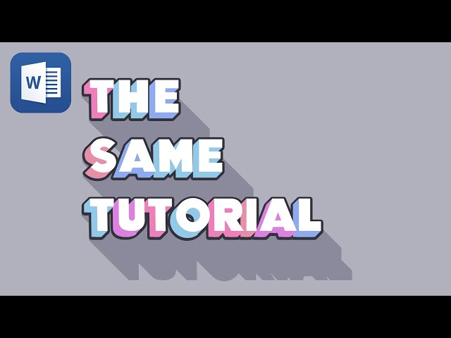 Word 3d Effects